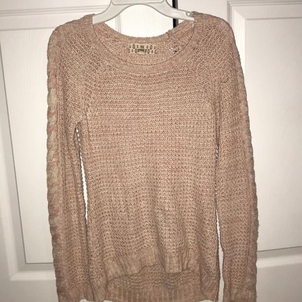 PINK Republic braided cotton sweater